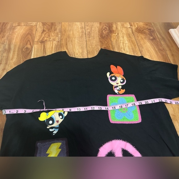 Power Puff Girls Jr. women’s oversized Crochet Knit Graphic Top - Picture 5 of 10